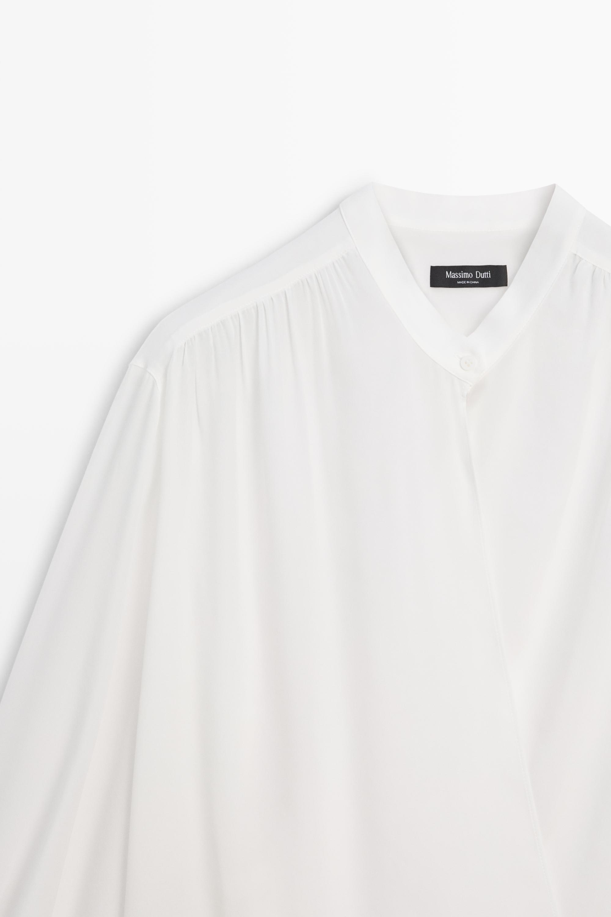 Flowing wrap blouse